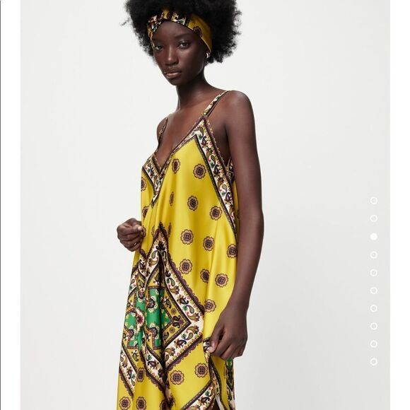 Zara printed kaftan tunic kimono dress - Picture 7 of 12